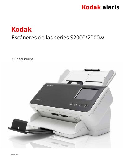 Kodak S2000/2000w Scanner User Manual