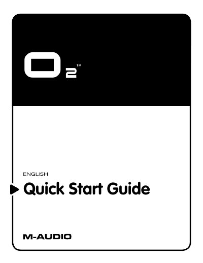 M-Audio O 2 Quick Start Guide - cover page