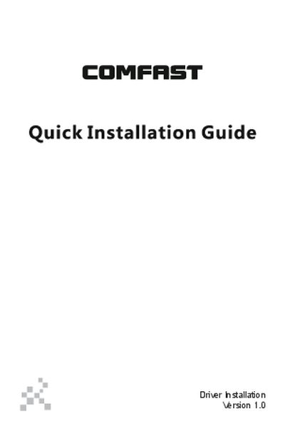 COMFAST CF-951AX Wireless Network Adapter Quick Installation Guide