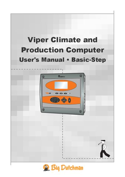 Big Dutchman Viper Climate and Production Computer User Manual - cover page