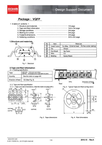 ROHM VQFP Design Support Document - cover page