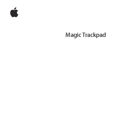 Apple Magic Trackpad Quick Start Guide - cover page