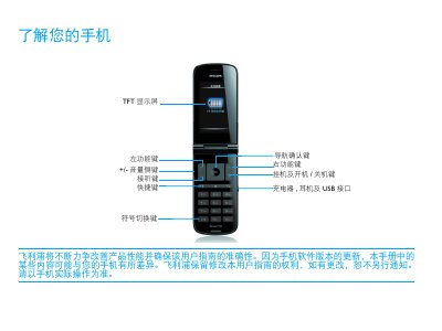 Philips Xenium X26 Phone User Manual