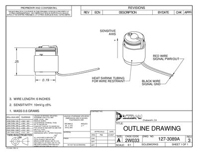 Dytran 3089A IEPE Accelerometer Datasheet - cover page