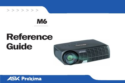 InFocus M6 Projector Reference Guide - cover page