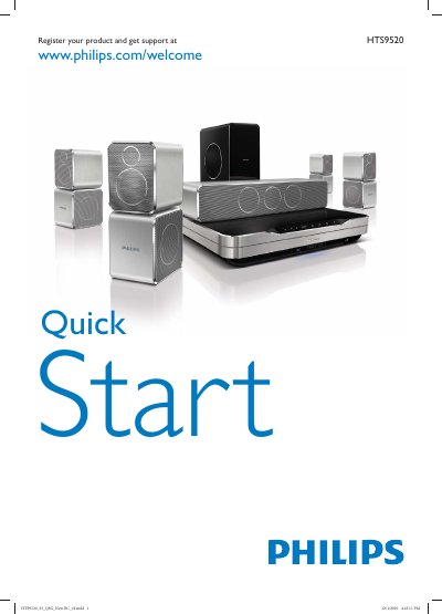 Philips HTS9520 Quick Start Guide