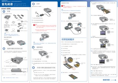 Epson F-3200 Scanner Installation Guide - cover page