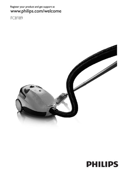 Philips FC8189 Vacuum Cleaner User Manual - cover page