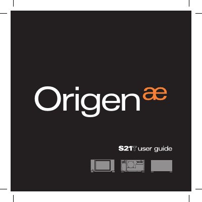 Origen S21T HTPC Enclosure User Manual - cover page