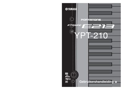 Yamaha PSR-E213 YPT-210 Portatone User Manual - cover page