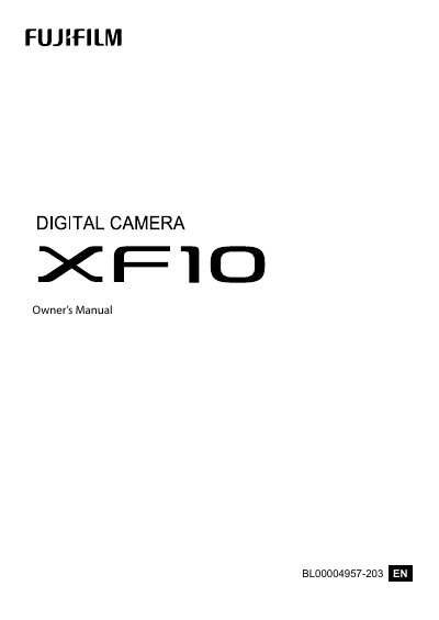 Fujifilm X100V Digital Camera Owner's Manual