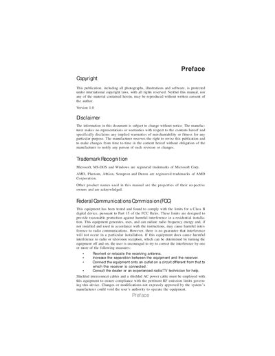 A890GXM-A Motherboard User Manual - cover page