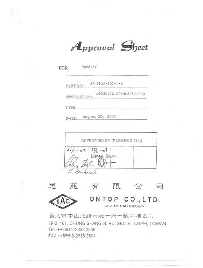 ACTE SALl15A-1510U-6 - cover page