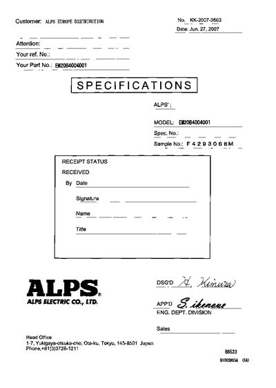 ALPS - 516611 handbook - cover page