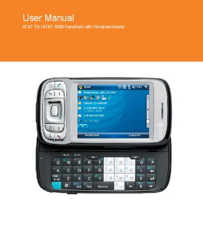 AT&T 8900 Handheld User Manual - cover page