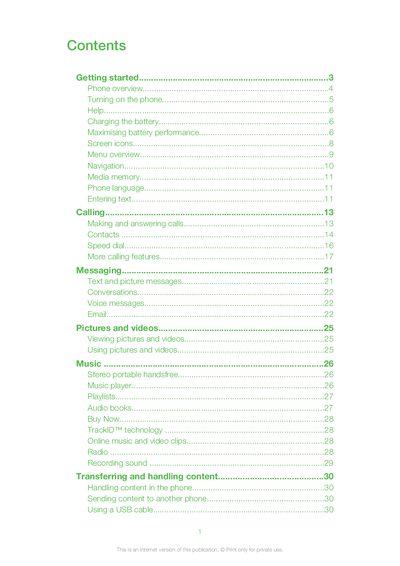 Sony Ericsson Xperia Pureness User Manual - cover page