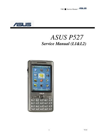 ASUS P527 Service Manual - cover page