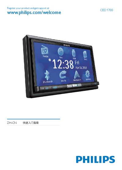 Philips CED1700 User Manual - cover page