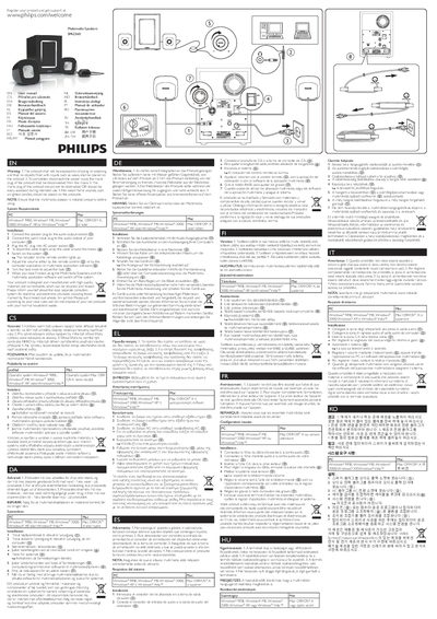 Philips SPA2360 Multimedia Speakers User Manual - cover page
