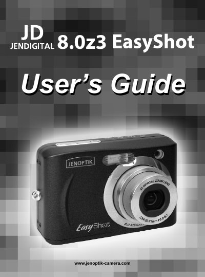 Jenoptik JD 8.0z3 EasyShot User Guide - cover page