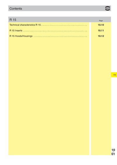 Harting R15 Technical Characteristics - cover page