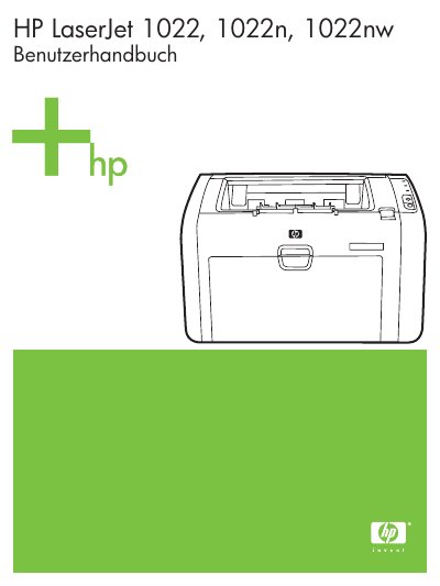 HP LaserJet 1022, 1022n, 1022nw Printer User Manual - cover page