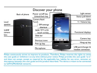 Philips Xenium X806 Phone User Manual - cover page