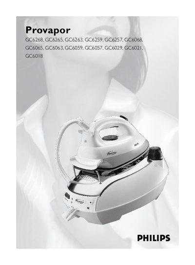Philips GC6268 Steam Iron User Manual - cover page