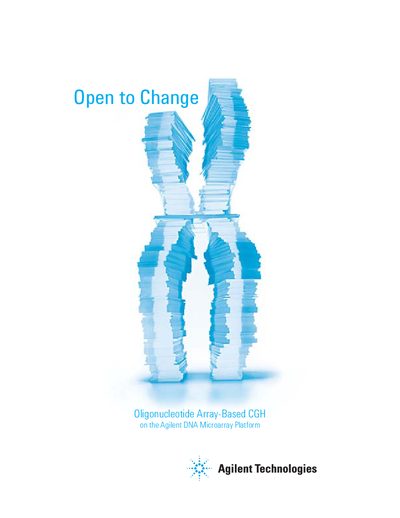 Agilent Oligonucleotide Array-Based CGH Brochure - cover page