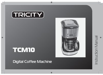 Tricity TCM10 Digital Coffee Machine User Manual - cover page