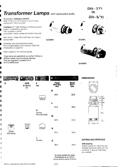 ARCOLECTRIC 104672 Switches Product Leaflet - cover page