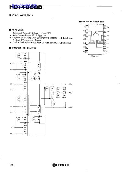 HITACHI HD14068B handbook - cover page