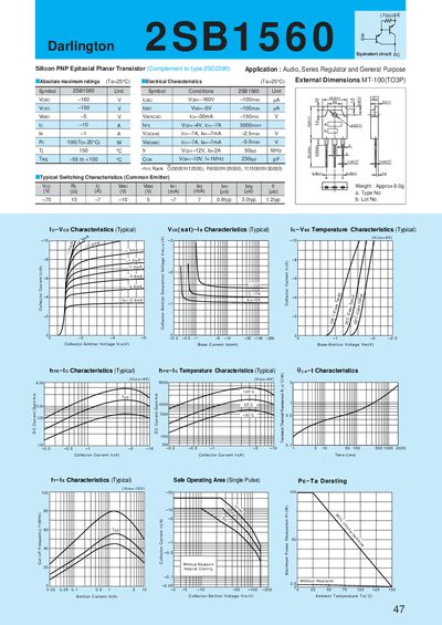 Allegro 2SB1560 Datasheet - cover page