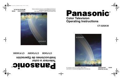 Panasonic CT-32SX30 Color Television Operating Instructions - cover page