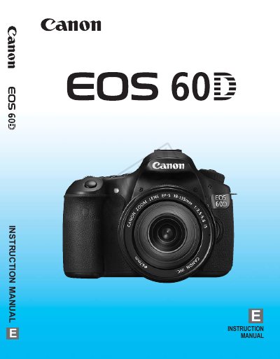 Canon EOS 60D Digital Camera Instruction Manual