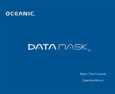 Oceanic DataMask Mask/Dive Computer Operating Manual - cover page