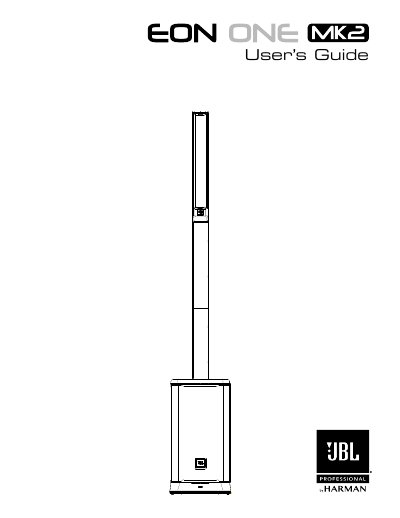 EON ONE MK2 User's Guide - cover page