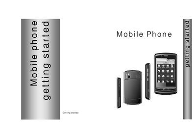 SciPhone N20 Getting Started Guide - cover page