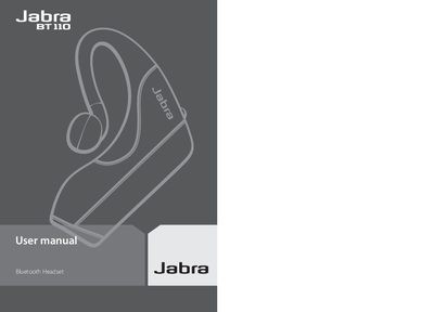 Jabra BT110 Bluetooth Headset User Manual - cover page