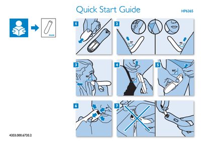 PHILIPS HP6365 user guide - cover page