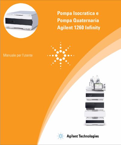 Agilent 1260 Infinity Isocratic and Quaternary Pump User Manual - cover page