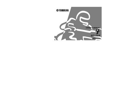 Yamaha DT125R Owner's Manual