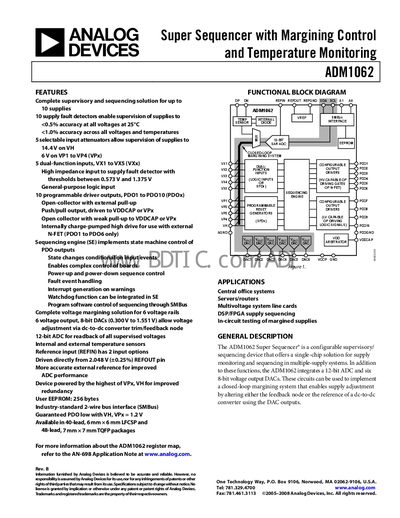 Analog Devices ADM1062 Handbook - cover page