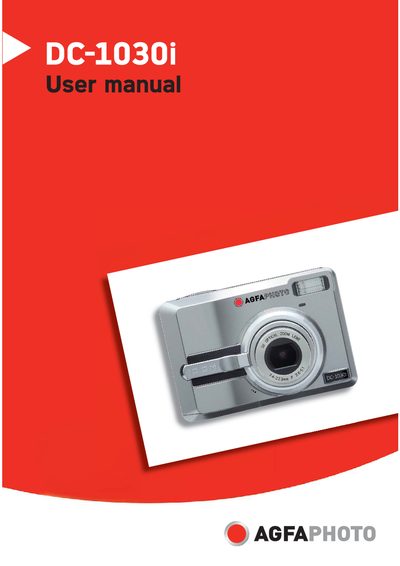 AgfaPhoto DC-1030i User Manual - cover page