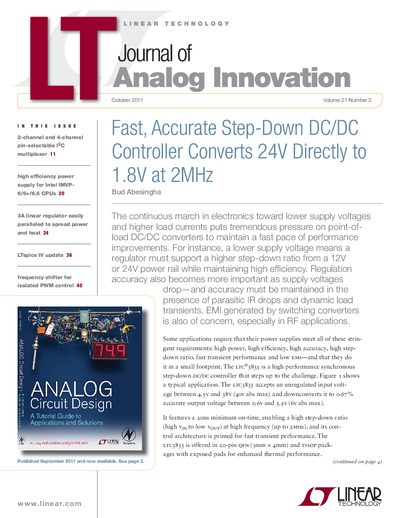 Linear Technology LTC3833 Step-Down DC/DC Controller Datasheet