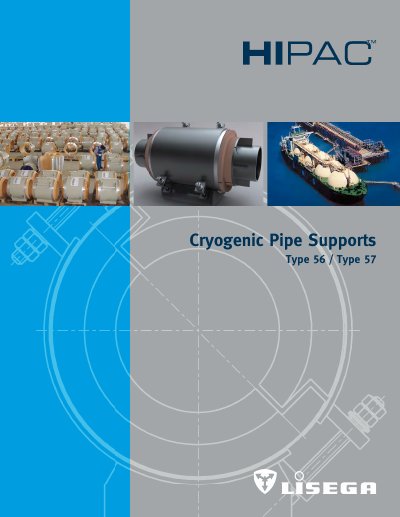 LISEGA Cryogenic Pipe Supports Type 56/57 Product Catalog