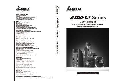 Delta ASDA-A2 AC Servo Drive User Manual - cover page