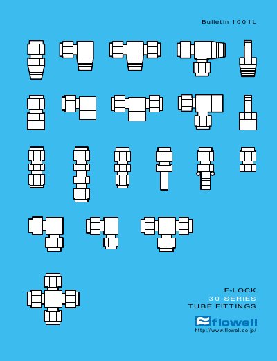 Flowell F-LOCK 30 SERIES Tube Fittings Installation Guide - cover page