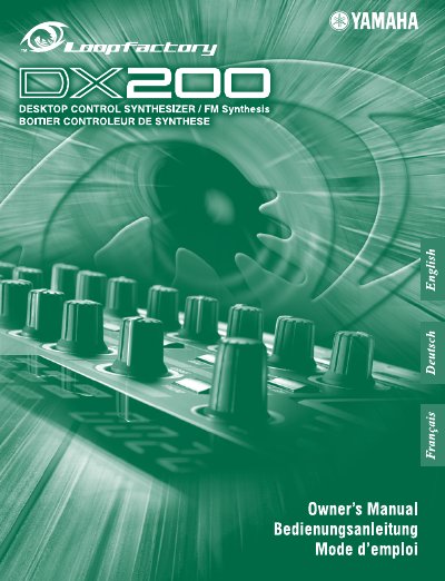 Yamaha DX200 Owner's Manual - cover page