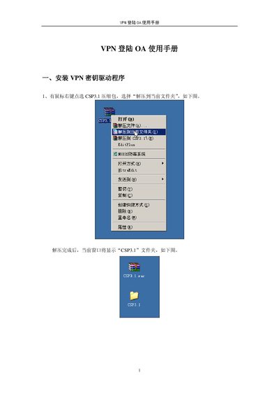 Haitai HaiKey 3000 VPN Login OA User Manual - cover page